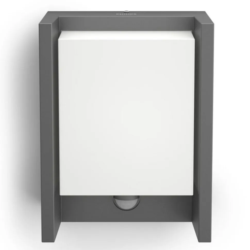 Philips utendørs LED-vegglampe Arbour Sensor 1 lyskilde. 2700 K