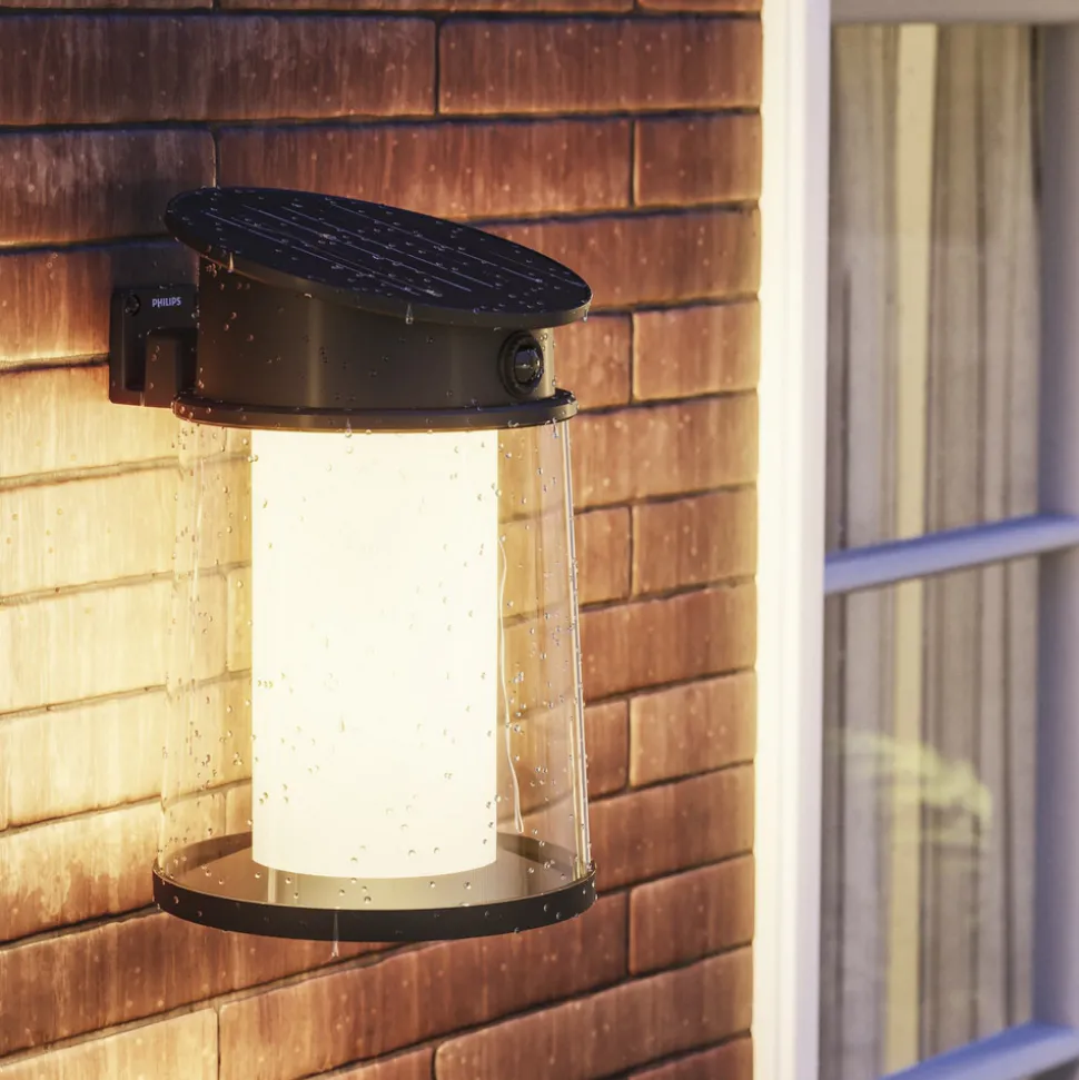 Philips utendørs LED-vegglampe Juda UE, sensor, IP44