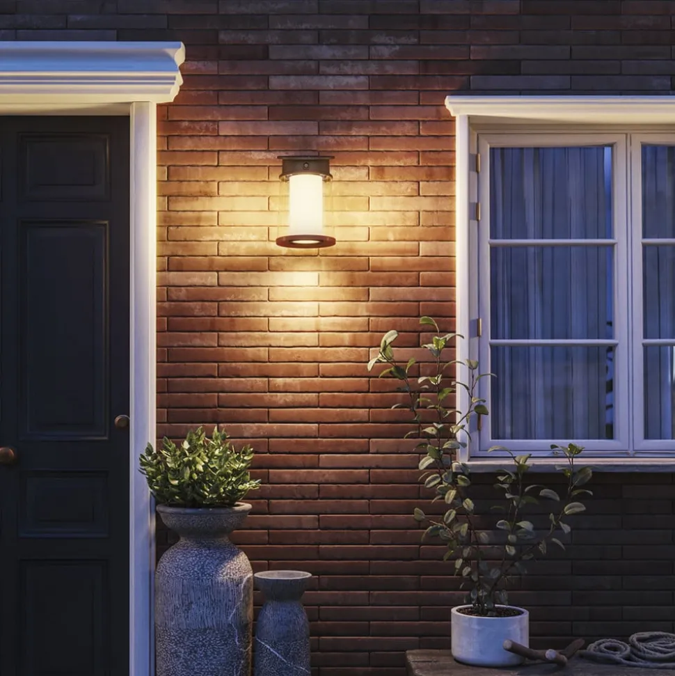 Philips utendørs LED-vegglampe Juda UE, sensor, IP44