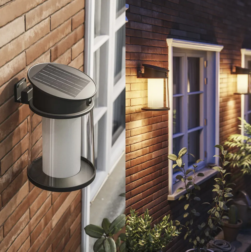 Philips utendørs LED-vegglampe Juda UE, sensor, IP44