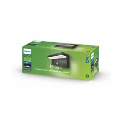 Philips utendørs LED-vegglampe Bustan Sensor, 4000 K