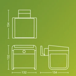 Philips utendørs LED-vegglampe Ezra UE, plast, IP44
