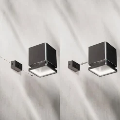 Philips utendørs LED-vegglampe Virona, svart, IP44