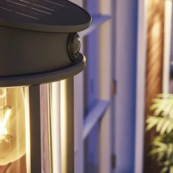 Philips utendørs LED-vegglampe Geri UE Sensor, rund, IP44