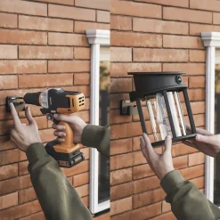 Philips utendørs LED-vegglampe Geri UE Sensor, rund, IP44