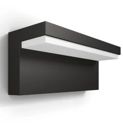Philips utendørs LED-vegglampe Bustan, 2700 K