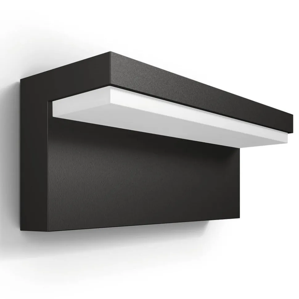 Philips utendørs LED-vegglampe Bustan, 2700 K