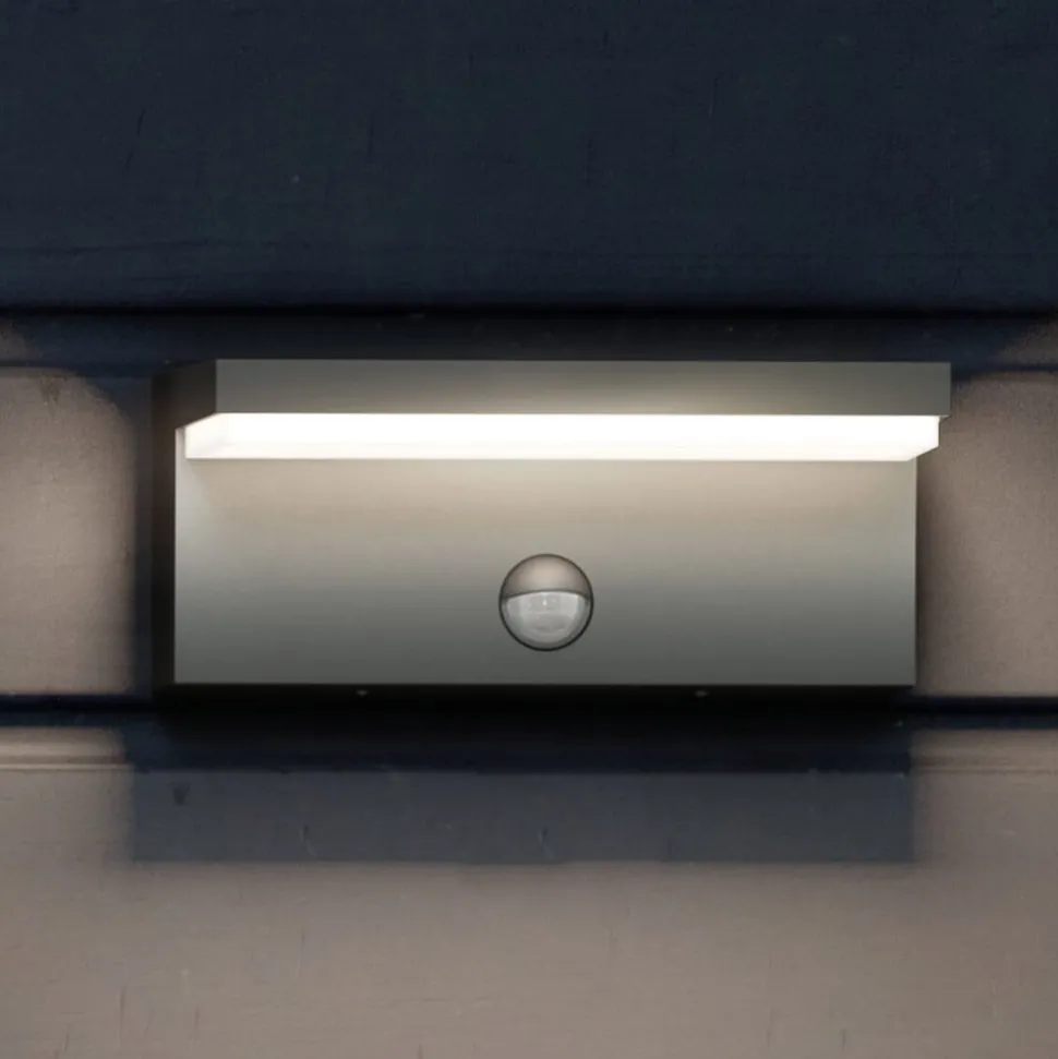 Philips utendørs LED-vegglampe Bustan Sensor 2700 K