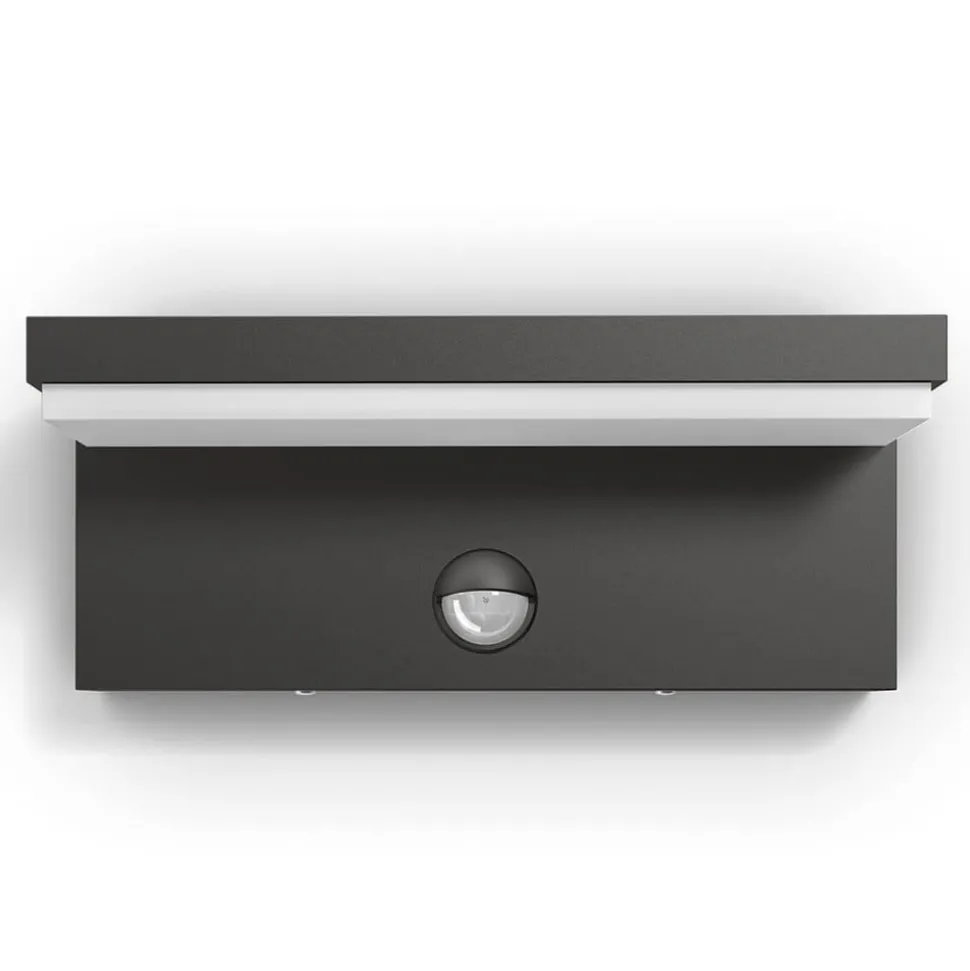 Philips utendørs LED-vegglampe Bustan Sensor 2700 K