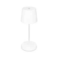 Piha LED-bordlampe med oppladbart batteri, hvit