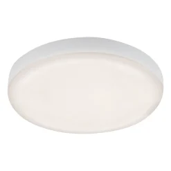 Plat LED innfelt spot, hvit, Ø 10 cm, 4 000K