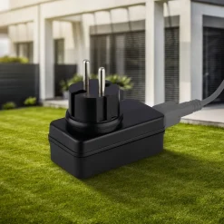 Pluggbar strømforsyning 3924015 for 12 V utelamper, svart