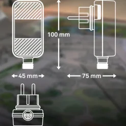 Pluggbar strømforsyning 3924015 for 12 V utelamper, svart