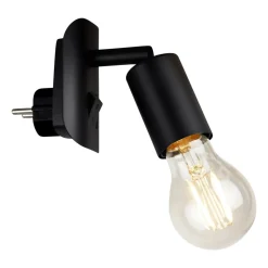 Plugglampe Batita Retro, IP20, svart