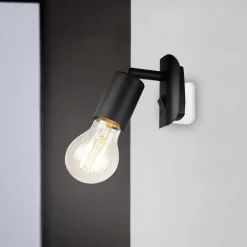 Plugglampe Batita Retro, IP20, svart