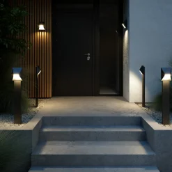 Pontio Hagestibelysning Høyde 85 cm, svart