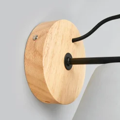 Possio - Vegglampe med skjerm i betong og treverk