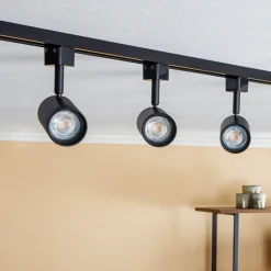 Prios 1 lyskilde skinnesystem Jorell, svart, 3 lyskilder, GU10