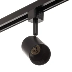 Prios 1 lyskilde skinnesystem Jorell, svart, 5 lyskilder, GU10