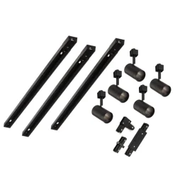 Prios 1 lyskilde skinnesystem Jorell, svart, 5 lyskilder, GU10