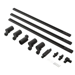 Prios 1 lyskilde skinnesystem Jorell, svart, 5 lyskilder, GU10