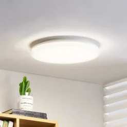 Prios Artin LED-taklampe, sensor, rund, 33 cm