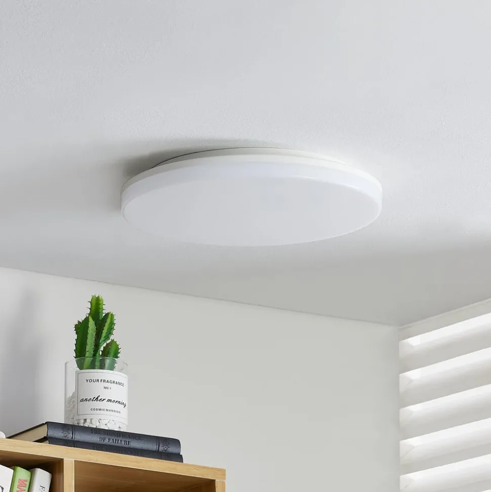 Prios Artin LED-taklampe, sensor, rund, 33 cm