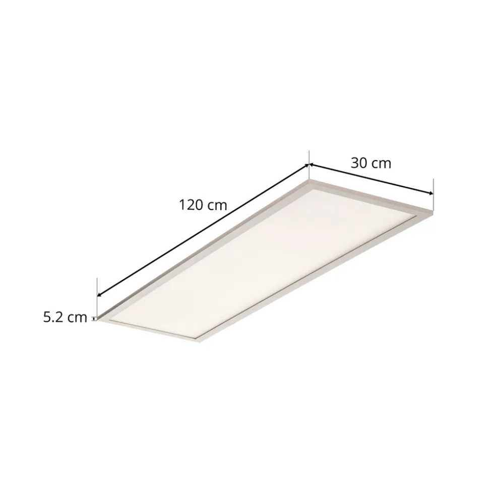 Prios Dinvoris LED-panel, CCT, 120 cm x 30 cm