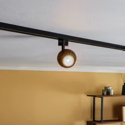 Prios Felipo 1-faset skinnespotlight, svart