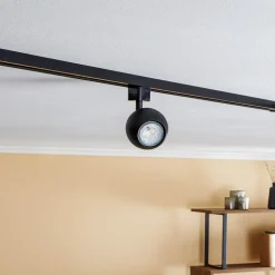 Prios Felipo 1-faset skinnespotlight, svart