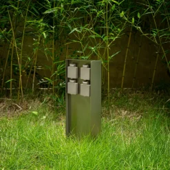 Prios Foranda energisøyle, 4 stk, stål, 40 cm