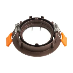 Prios innfelt taklampe Fibur, bronse, aluminium, Ø 8,2 cm