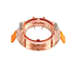 Prios innfelt taklampe Fibur, kobber, aluminium, Ø 8,2 cm