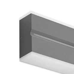 Prios Itarion utendørs LED-vegglampe, opalhvit skjerm