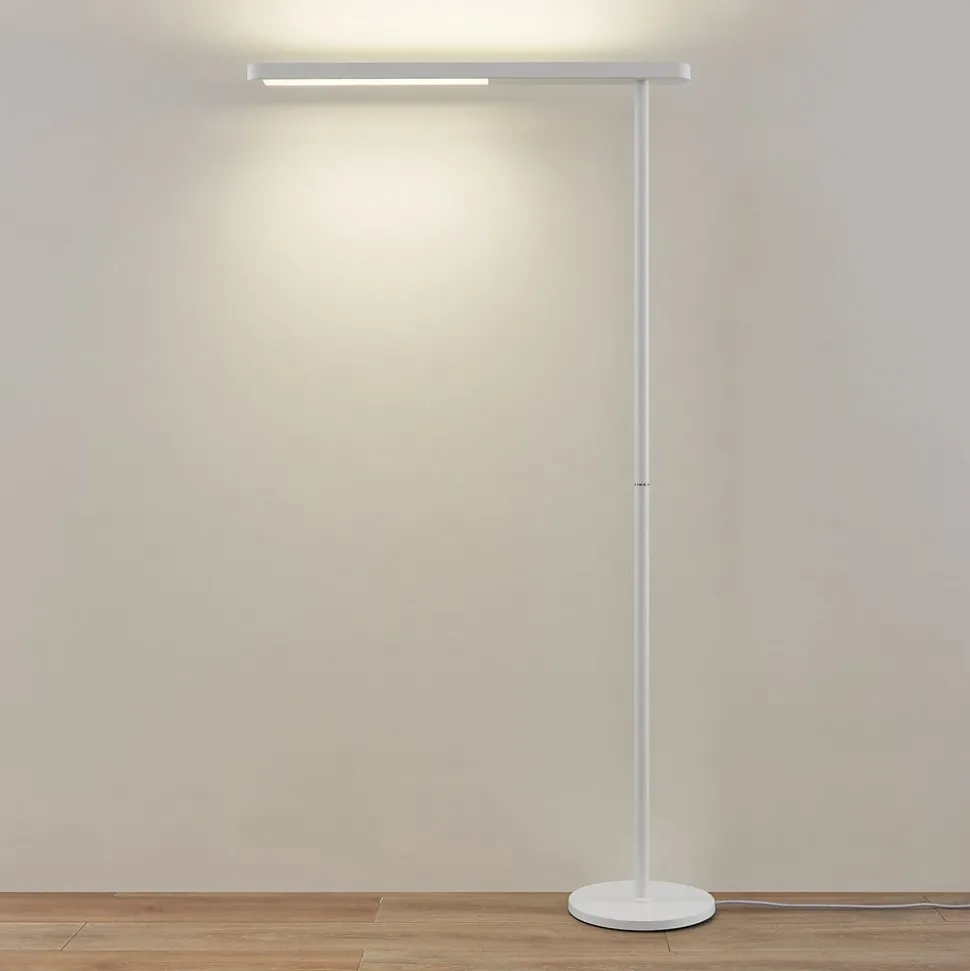 Prios Jalima LED-gulvlampe til kontor, hvit