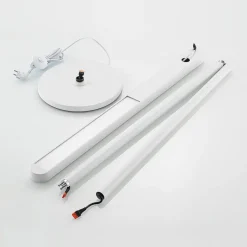 Prios Jalima LED-gulvlampe til kontor, hvit