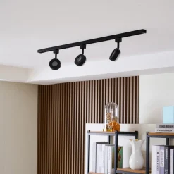 Prios Jardani skinnesystem med 1 krets 3 lyskilder svart