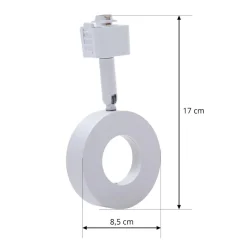 Prios Jardani Spot for 1-fase skinne hvit