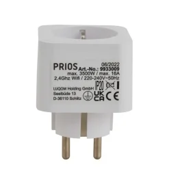 Prios Kianna smart stikkontakt, med strømmåling