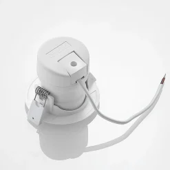 Prios LED innbyggingslampe Shima, hvit, 9W, 3000K, 2 enheter, dimbar