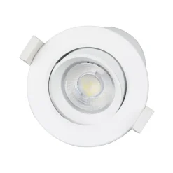 Prios LED innbyggingslampe Shima, hvit, 7W, 3000K, 3 enheter, dimbar