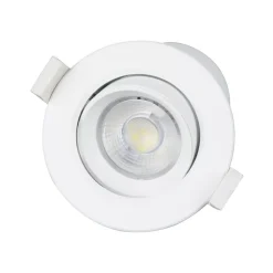 Prios LED innfellingslampe Shima, hvit, 7W, 3000K, 2 enheter, dimbar