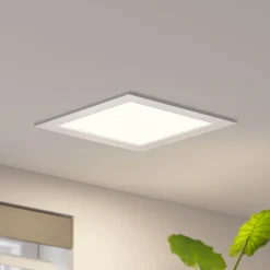 Prios LED innfelt lampe Helina, sølv, 22 cm, 18 W, dimbar