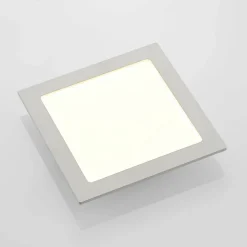 Prios LED innfelt lampe Helina, hvit, 22 cm, 18 W, dimbar