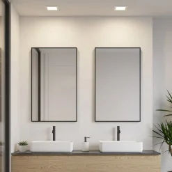 Prios LED innfelt lampe Helina, sølv, 16,5 cm, dimbar