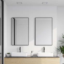 Prios LED innfelt lampe Helina, sølv, 16,5 cm, dimbar