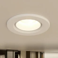 Prios LED innfelt lys Shima, hvit, 7 W, 3000K, dimbar