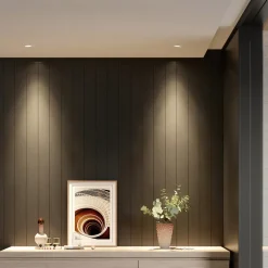 Prios LED innfelt lys Shimar, hvit, 9 W, 3000K, dimbar