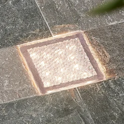 Prios LED-bakkespot Ewgenie, 10 cm, gjennomsiktig