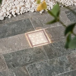 Prios LED-bakkespot Ewgenie, 10 cm, gjennomsiktig